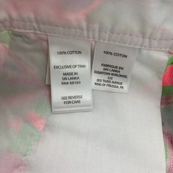 Lilly Pulitzer In The Vias Buttercup tropical bright palm Shorts womens 00 - Picture 3 of 6